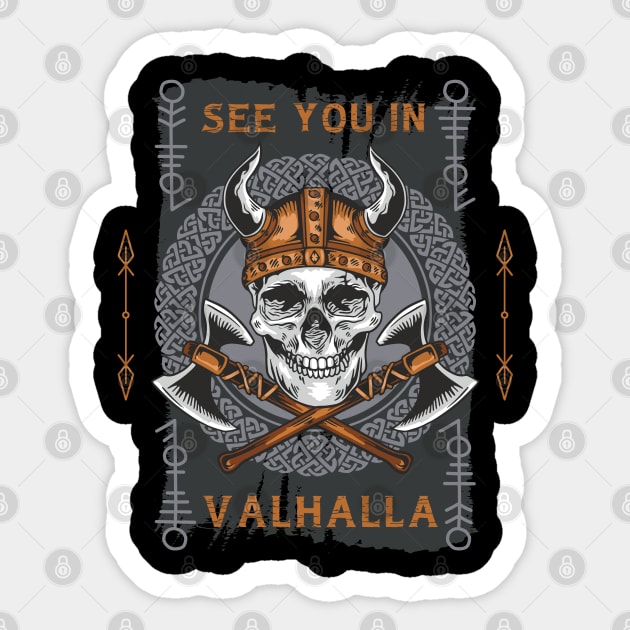 See You In Valhalla Viking Nordic Skull Graphic By TeeDesignery · Creative Fabrica - Foto 9